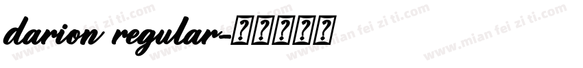 darion regular字体转换